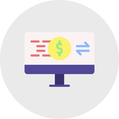 Online Transactions icon vector illustration