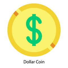 Dollar Coin icon vector illustration
