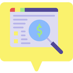 Financial Analysis icon vector illustration