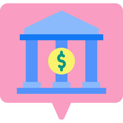 Bank icon vector illustration