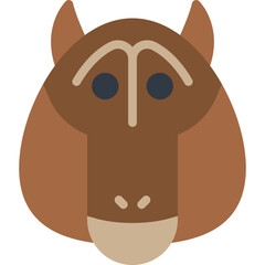 Baboon Face icon vector illustration
