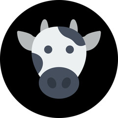 Cow Face icon vector illustration