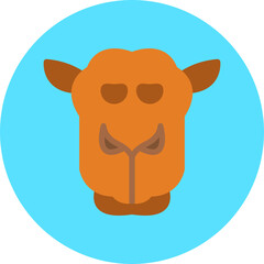 Camel Face icon vector illustration
