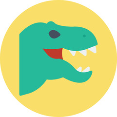 Dinosaur Face icon vector illustration