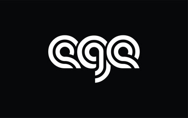 EGE Creative Unique Modern Letter Logo Design. Stylized logo featuring a unique letter design, presenting abstract minimalist aesthetics and modern appeal.