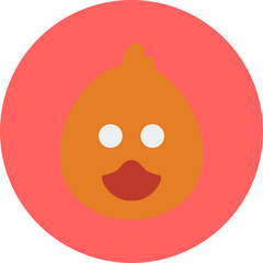 Duck Face icon vector illustration