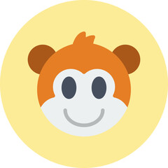 Monkey face icon vector illustration