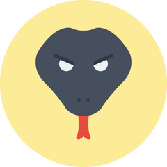 Snake Face icon vector illustration