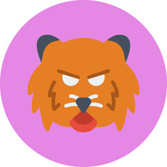 Tiger Face icon vector illustration
