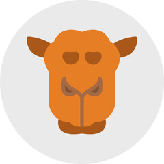 Camel Face icon vector illustration
