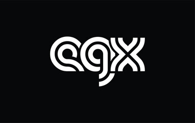 EGX Creative Unique Modern Letter Logo Design. Stylized logo featuring a unique letter design, presenting abstract minimalist aesthetics and modern appeal.
