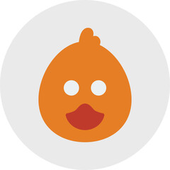 Duck Face icon vector illustration