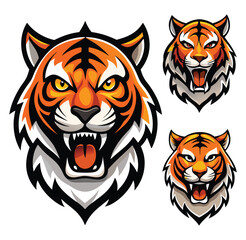 A captivating illustration of a white tiger head set against a soft monochromatic background. The artwork showcases intricate details of the tiger's face, highlighted by flowing watercolor 