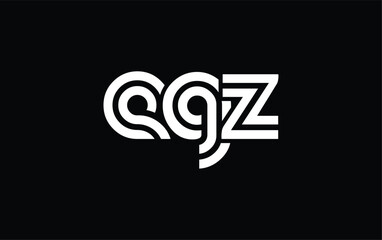 EGZ Creative Unique Modern Letter Logo Design. Stylized logo featuring a unique letter design, presenting abstract minimalist aesthetics and modern appeal.
