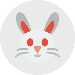 Rabbit Face icon vector illustration