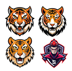 A captivating illustration of a white tiger head set against a soft monochromatic background. The artwork showcases intricate details of the tiger's face, highlighted by flowing watercolor 