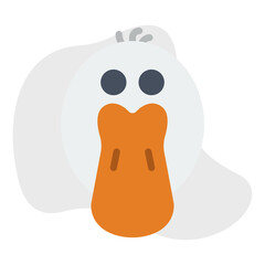 Duckling Face icon vector illustration