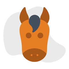 Horse Face icon vector illustration
