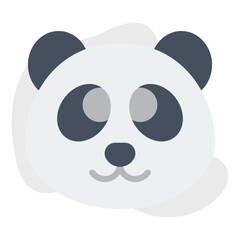 Panda Face icon vector illustration