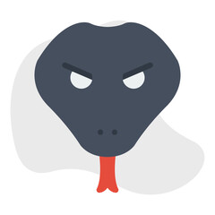 Snake Face icon vector illustration