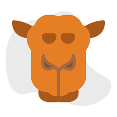 Camel Face icon vector illustration