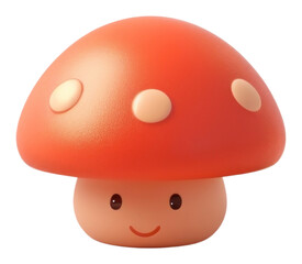 Fototapeta premium PNG Mushroom agaric fungus toy.