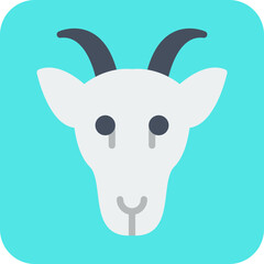 Goat Face icon vector illustration