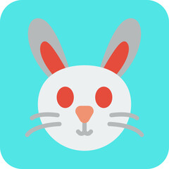 Rabbit Face icon vector illustration