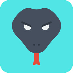 Snake Face icon vector illustration