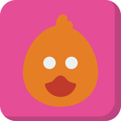 Duck Face icon vector illustration