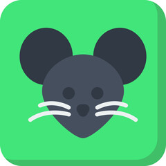 Mouse Face icon vector illustration