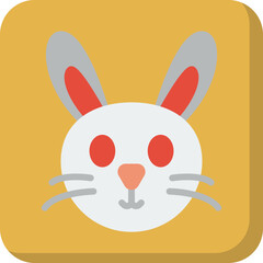 Rabbit Face icon vector illustration