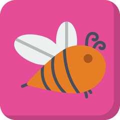 Bee Face icon vector illustration