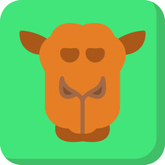Camel Face icon vector illustration