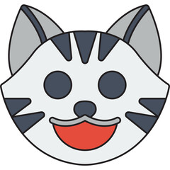Cat Face icon vector illustration