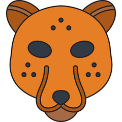 Leopard Face icon vector illustration