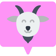 Lamb Face icon vector illustration