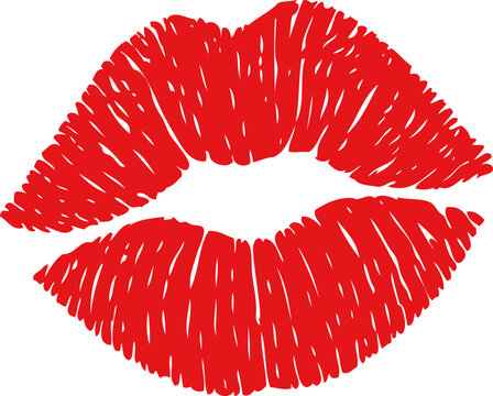 Lips Kiss SVG Cut Files for Cricut & Silhouette