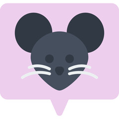 Mouse Face icon vector illustration
