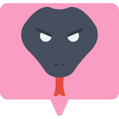 Snake Face icon vector illustration
