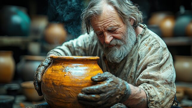 The Potter's Humble Craft: A Master Craftsman's Dedication