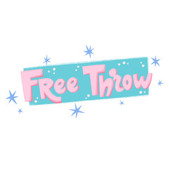"Free Throw" basketball