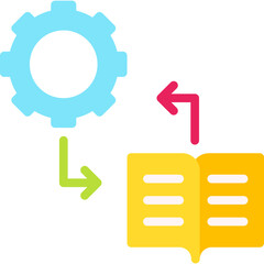 Practice Based Learning icon single vector illustration