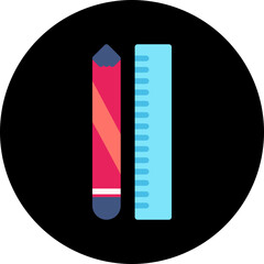 Learning Tools icon single vector illustration