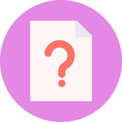 Question Paper icon single vector illustration