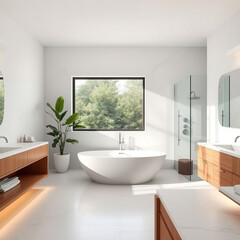 modern bathroom interior