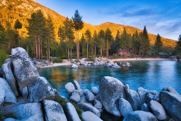 lake tahoe golden hour