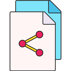 Lecture Sharing icon single vector illustration
