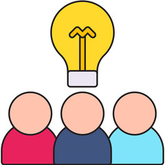 Sharing Ideas icon single vector illustration