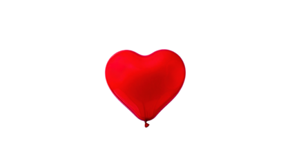 heart shaped balloon on white Bg